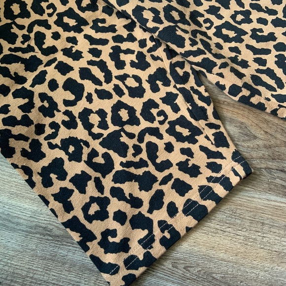 Leopard Print Bike Shorts High Rise Stretch Wild Fable Size Medium - Picture 3 of 8